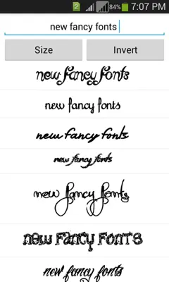 Free Fancy Fonts android App screenshot 1