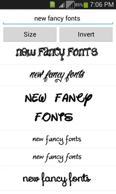 Free Fancy Fonts android App screenshot 2