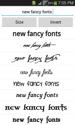 Free Fancy Fonts android App screenshot 3